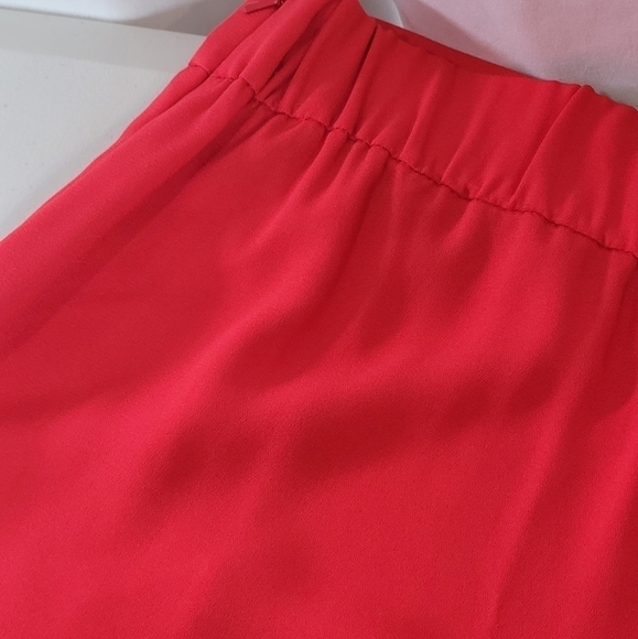 Leith RED Easy Crop High Rise Wide Leg Pants - Size L - Picture 7 of 14